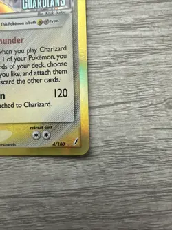 Pokemon TCG Charizard Delta Species Reverse Holo Card 4/100 Crystal Guardians - Image 4