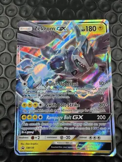 Zekrom GX SM138 Sun and Moon Promo Pokemon Card Rare Very Lightly Played VLP - Image 1