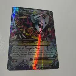 Mega Aggron EX 94/160 Primal Clash Ultra Rare Half Pokemon Custom Fan Art Card - Image 1