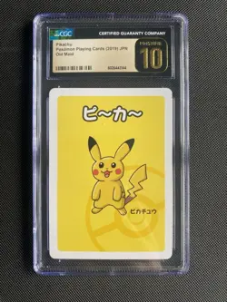 CGC 10 PRISTINE Pikachu Old Maid 2019 Japanese Pokemon Card - Image 1