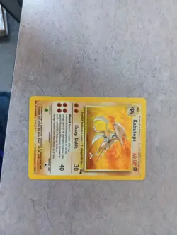 Pokemon Kabutops Fossil Holo Trading Card 60 HP - Image 1