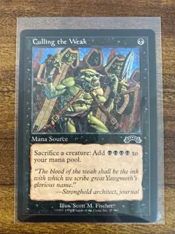 MTG✨CULLING THE WEAK✨Exodus NM/MINT UNCOMMON 1998 S. Fischer Art UNPLAYED ! - Image 1