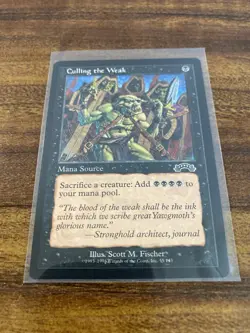 MTG✨CULLING THE WEAK✨Exodus NM/MINT UNCOMMON 1998 S. Fischer Art UNPLAYED ! - Image 5