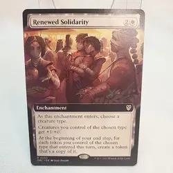 Renewed Solidarity MTG Extended Art DRC NM Near Mint Fast Shipping From Canada - Image 1