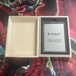 Treasure Token Stainless limited Promo MTG Final Fantasy Japanese w/wooden box - Image 2