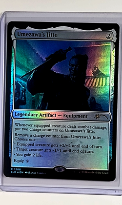 2023 MTG Magic the Gathering Secret Lair Drop SLD Foil 1288 Umezawa's Jitte Rare - Image 1