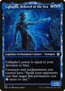 Callaphe, Beloved of the Sea (Showcase) FOIL NM #260 Theros Beyond Death MTG - Image 1