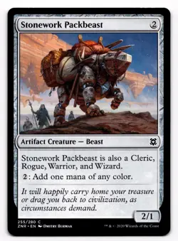 MTG Magic the Gathering Stonework Packbeast (255/280) Zendikar Rising - Image 1