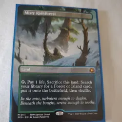 [MTG] Misty Rainforest (Borderless) (0111) (TDM Special Guest) NM - Image 1