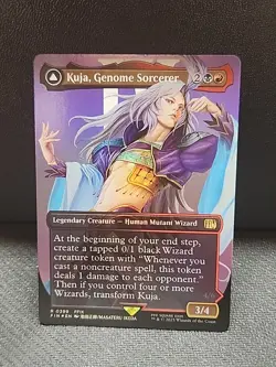MTG Magic the Gathering Kuja, Genome Sorcerer Borderless FOIL FIN! - Image 1