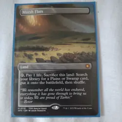 MTG Marsh Flats Borderless Special Guest Tarkir Dragonstorm Card NM Condition - Image 1