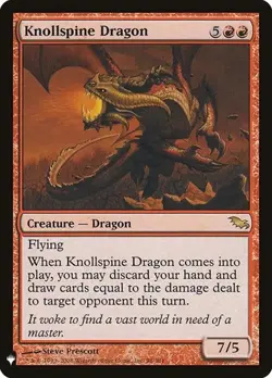Knollspine Dragon The List LP MTG - Image 1