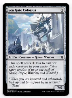 MTG Magic the Gathering Sea Gate Colossus (251/280) Zendikar Rising NM - Image 1