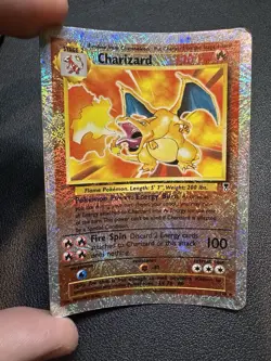 2002 Pokemon Legendary Collection CHARIZARD 3/110 Reverse Holo Foil WOTC - Image 2