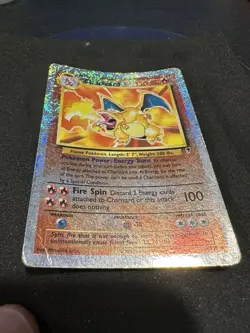 2002 Pokemon Legendary Collection CHARIZARD 3/110 Reverse Holo Foil WOTC - Image 4
