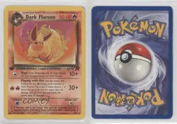 Dark Flareon 1st Ed. Pokemon Team Rocket #35 2000 1fj6 - Image 3