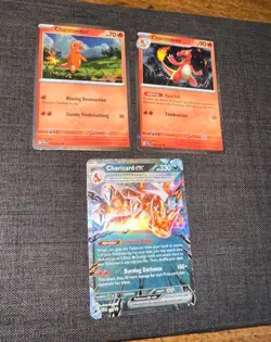 Pokemon Charizard EX 196 Promo Charmander Charmeleon - NM - Image 1