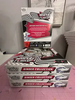 Pokemon white flare Binder Collection Lot Of 4 - Brand New - Sealed - In Hand - Image 2