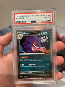 GENGAR - PSA NM 8- 2024 Pokemon Trick or Trade #057/091 QTY - Image 2