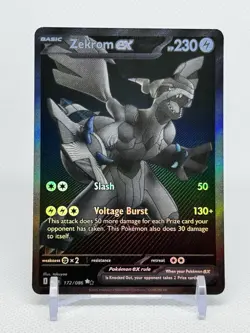 Zekrom ex Pokemon TCG Black Bolt 172/086 BWR English Near Mint - Image 3