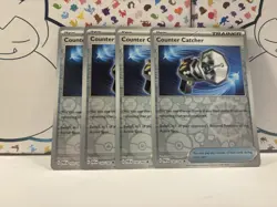 4x Playset Counter Catcher 160/182 Sv04: Paradox Rift - Pokemon TCG reverse holo - Image 1