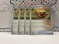 4x Earthen Vessel 163/182 Scarlet Violet Paradox Rift Pokemon Playset - Image 1