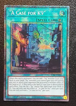 Yugioh JUSH-EN040 "A Case for K9" Starlight Rare 1st Edition MINT 10 - Image 1