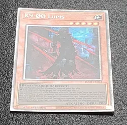 Yugioh JUSH-EN034 K9-OO Lupis Starlight Rare 1st Edition MINT 10 - Image 2
