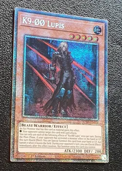 Yugioh JUSH-EN034 K9-OO Lupis Starlight Rare 1st Edition MINT 10 - Image 3