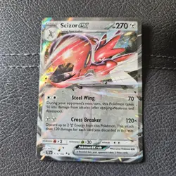 Scizor EX 111/162 Full Art NM/M Temporal Forces Pokemon Card - Image 1