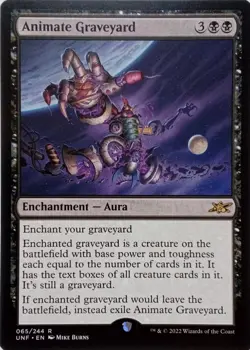 065/264 ANIMATE GRAVEYARD RARE UNFINITY MTG CARD - Image 1