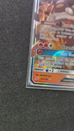 Heatran GX 25/236 Sun & Moon Unified Minds Ultra Rare 2019 Pokemon Card - Image 5