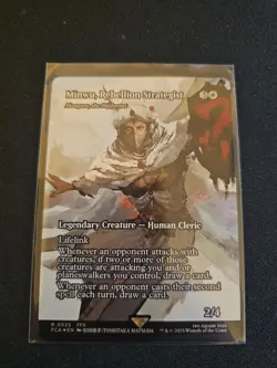 Minwu, Rebellion Strategist Borderless FOIL MTG FCA Nm/M - Image 1