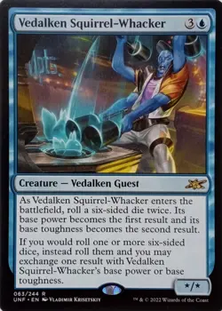063/264 VEDALKEN SQUIRREL-WHACKER RARE UNFINITY MTG CARD - Image 1