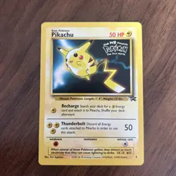Pikachu #4 WB First Movie Black Star Promo Rare Pokemon Card Vintage 1999 WOTC - Image 1