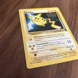Pikachu #4 WB First Movie Black Star Promo Rare Pokemon Card Vintage 1999 WOTC - Image 2