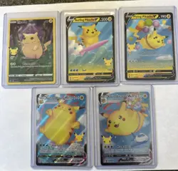 Pokemon Celebrations 25th Anniversary 5 Holo Pikachu Card Lot - Free Shipping - Image 2