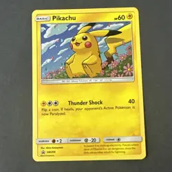 Pikachu - SM206 - Black Star Holo Rare Promo - Pokemon Card - LP - Image 2