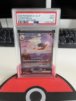 PSA 9 Charizard ex 201/165 SAR Pokemon Card 151 sv2a Pokemon Card Japan 2023 - Image 1