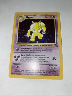 Hypno 8/62 Fossil Holo Unlimited Pokemon Card TCG - Image 1