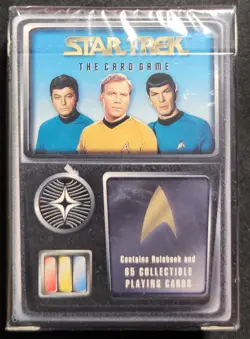 STAR TREK THE CARD GAME CCG BASE SET STARTER DECK *NEW* *SEALED* FLEER - Image 1