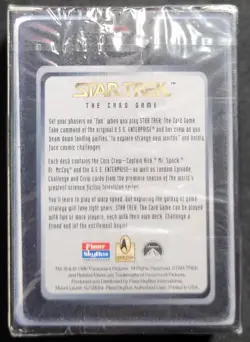 STAR TREK THE CARD GAME CCG BASE SET STARTER DECK *NEW* *SEALED* FLEER - Image 2