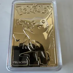 Pokemon #25 23K Gold Plated Trading Card Pikachu Burger King 1999 Nintendo - Image 1