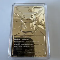 Pokemon #25 23K Gold Plated Trading Card Pikachu Burger King 1999 Nintendo - Image 4
