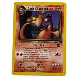 Dark Charizard 21/82 Team Rocket Set Rare Non-Holo Pokemon Card WOTC - Image 1