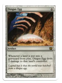 Magic the Gathering MTG Card: Dingus Egg 297/350 Eighth Edition Core Set Rare! - Image 1