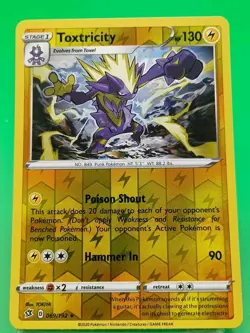 Toxtricity 069/192 Rebel Clash Reverse Holo Pokemon Card NM - Image 1