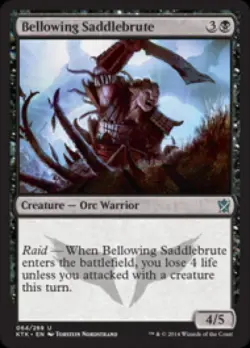 Bellowing Saddlebrute -Foil Light Play MTG Khans of Tarkir - Image 1