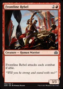 Frontline Rebel -Foil Light Play MTG Aether Revolt - Image 1