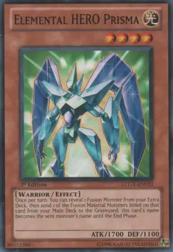 Heavily Played, English - 1 x MTG Elemental HERO Prisma - LCGX-EN033 - Common - - Image 1